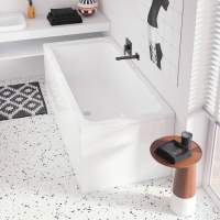 Beaufort Portland 1800 x 800 Beauforte Reinforced Double Ended Bath With Grips