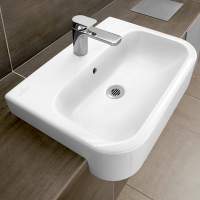 Appleyard Semi Recessed Basin 500mm 1 Tap Hole