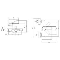 Burlington Birkenhead Traditional Wall Mounted Bath Shower Mixer Tap - BI17