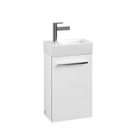 Villeroy & Boch Avento 340 LH Door Cloakroom Vanity Unit With RH Basin - Crystal White