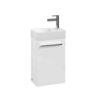 Villeroy & Boch Avento 340 RH Door Cloakroom Vanity Unit With LH Basin - Crystal White