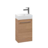 Villeroy & Boch Avento 340 RH Door Cloakroom Vanity Unit With LH Basin - Nordic Oak