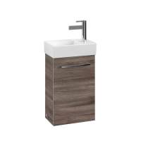 Villeroy & Boch Avento 340 LH Door Cloakroom Vanity Unit With LH Basin - Stone Oak