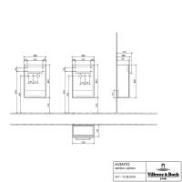 Villeroy & Boch Avento 580 Bathroom Vanity Unit With Basin  Arizona Oak