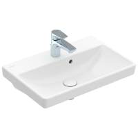 Villeroy & Boch Avento Wash Basin Compact, 550mm, White Alpin, With Overflow