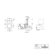 Villeroy & Boch Avento 340 RH Door Cloakroom Vanity Unit With RH Basin - Nordic Oak