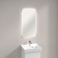 Villeroy & Boch More To See Lite Curved LED Bathroom Mirror 800 x 800mm