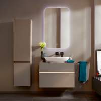 Thornton Illuminated Bathroom Mirror - Battery Powered - 600 x 400 - Croydex