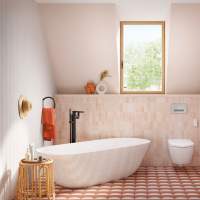 Bampton Cian Solid Surface Freestanding Bath, 1555 x 740 By BC Designs 