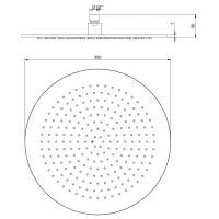 RAK Washington Concealed Fixed Head and Wall Arm