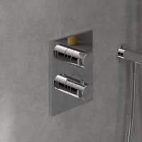 Pure Thermostatic Concealed Shower Valve Riser Rail Kit 