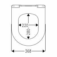 Scudo Choices 600 Open Back Close Coupled Toilet & Seat