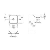 Clearwater Sontuoso Natural Stone Countertop Basin - 550 x 350 - B5E