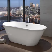 Abacus Vessini Freestanding Bath with White Panel 1700 x 755mm