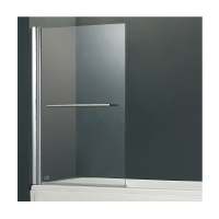 Vessini E Series Bath Shower Screen 800 x 1500mm Inc Towel Bar