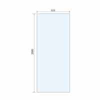 Abacus 8mm Wetroom Shower Screen Glass 790mm