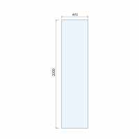 Aquadart 800mm Wetroom 8 Shower Screen