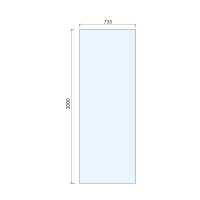 Supreme 1000mm Wetroom Panel & Floor-to-Ceiling Pole