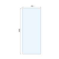 Abacus 10mm Glass Panels For Wetrooms - 735mm