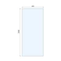 S8 Wetroom Shower Screen 1100mm - Bronze