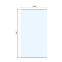 Abacus 10mm Glass Panel For Wetrooms - 390mm