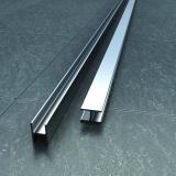 Vessini X Series Straight Connecting Channel -10mm Thick Glass