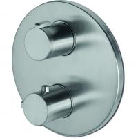 Vema Tiber Two Outlet Stainless Steel Thermostatic Shower Valve