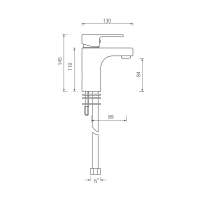 Brushed Bronze Overflow Bath Filler Tap - Abacus