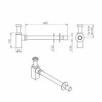 Abacus Direct Pressflow Basin Waste Unslotted