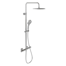 Villeroy & Boch Verve Thermostatic Shower Set Fixed Head & Hand Set Chrome