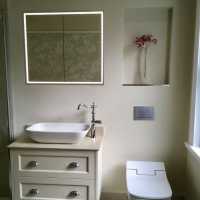 HiB Qubic 50 LED Bathroom Mirror Cabinet - 46400