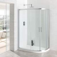 Vantage 2000 2 Door Offset Quadrant Shower Enclosure 1100 x 800