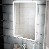 HIB Vega 50 LED Mirror With Charging Socket, 700 x 500