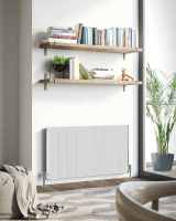 Cassius 550 x 1202mm Designer Radiator White - DQ Heating