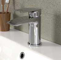 Balfron Waterfall Monobloc Basin Mixer Tap inc Wastes - HighLife Bathrooms