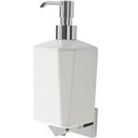 Venetian Wall Mounted Soap Dispenser - Chrome & White