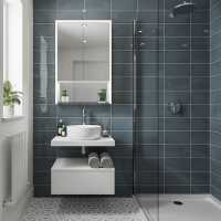 HiB Isoe 50 LED Mirror Bathroom Cabinet - 54300