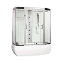 Vidalux Aegean 1700 Airspa Whirlpool Bath & Steam Shower Pod - 1700 x 900mm 