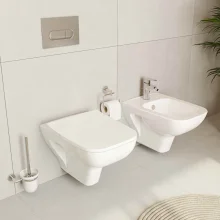 VitrA Milton 550mm 1 Tap Hole Washbasin & Pedestal 