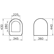 VitrA Zentrum Standard Close Toilet Seat
