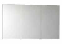 Vitra S50 White 1200mm Three Door Mirrored Bathroom Cabinet