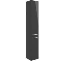 Vouille 350mm Floor Standing 2 Door Tall Unit - Anthracite Gloss