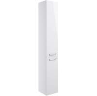 Vouille 350mm Floor Standing 2 Door Tall Unit - White Gloss