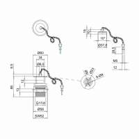 Universal Click Basin Waste - Slotted / Un-Slotted - Brushed Nickel - Abacus Direct