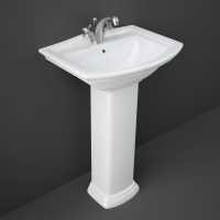 Termond 550 x 400mm 1 Tap Hole Basin & Semi Pedestal