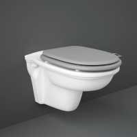 Washington Wall Hung Rimless WC with Soft Close Seat Greige - RAK Ceramics