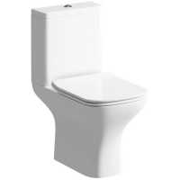 Cedarwood Open Back Close Coupled Toilet & Soft Close Seat - Bathrooms To Love