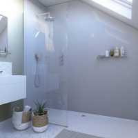 White Galaxy Showerwall Panels