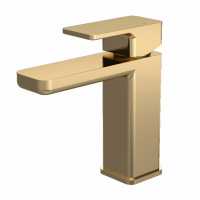 Nuie Windon Mono Basin Mixer Tap Brushed Brass