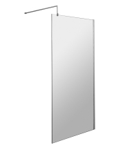 Nuie 760mm Wetroom Screen & Support Bar